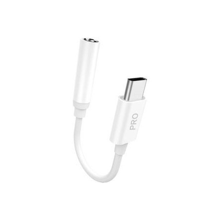Dudao L16CPro USB-C to 3.5mm Jack Adapter - Premium White Audio Converter for Seamless Sound Experience